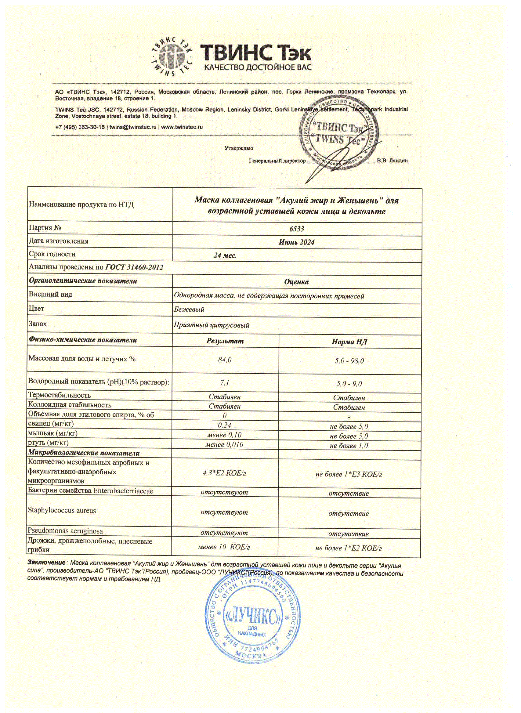 Паспорт №062024